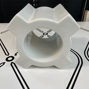 Global Views‎ Tic Tac Toe Wine Bottle Holder Limited Unique Eclectic White